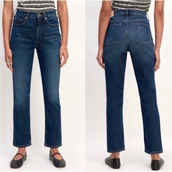 Everlane The Original Cheeky Jean High Rise Crop Organic Cotton Jeans Size 27 - Picture 12 of 12